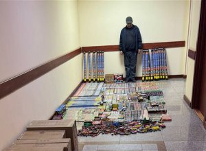 В Баку пресечена оптовая продажа опасной пиротехники-ВИДЕО