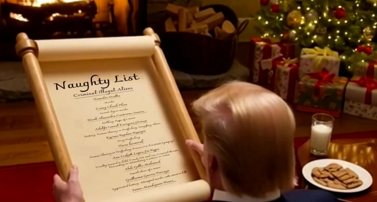 В США запустили трансляцию: Трамп в роли Санты зачитывает список 