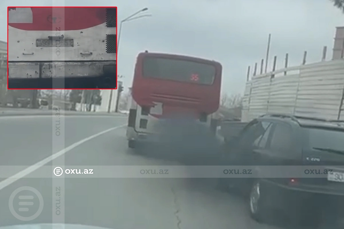 В Баку водителя автобуса привлекли к ответственности за загрязнение воздуха
