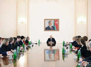 Ильхам Алиев принял делегацию Торговой палаты США