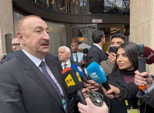 На страницах президента Азербайджана в соцсетях размещена публикация о встречах в Мюнхене