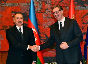 Президент Ильхам Алиев направил поздравительное письмо Александру Вучичу