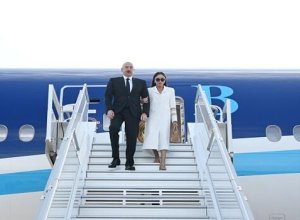 Президент Ильхам Алиев прибыл с государственным визитом в Грузию