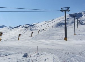 Высота снежного покрова на Шахдаге составляет 1 м 24 см