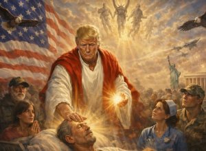 Tramp İsa obrazlı fotosunu sildi