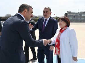 Сахиба Гафарова прибыла с визитом в Турцию-ФОТО