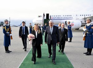 Премьер-министр Италии прибыла с официальным визитом в Азербайджан- ФОТО