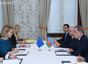 Джейхун Байрамов проводит встречу с Каей Каллас