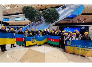 Гусев: Очередная группа украинских детей прибыла в Баку для прохождения реабилитации