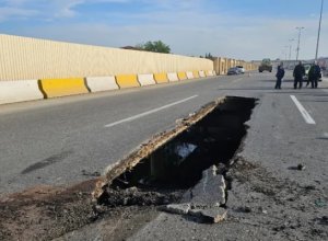 В Гобустане снесут частично обрушившийся мост