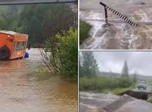 В Бурятии из-за сильных ливней затоплены дома