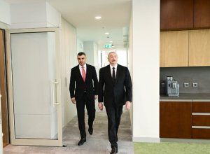 Президент Ильхам Алиев принял участие в открытии нового здания Центрального банка-ФОТО