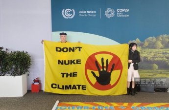 COP29-da nüvə enerjisi əleyhinə aksiya keçirildi