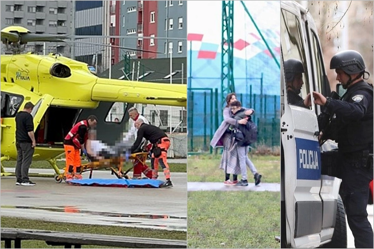 В Хорватии ребенок погиб из-за нападения на школу-(ВИДЕО-ФОТО)