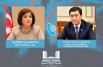 Qazaxıstan Parlament Məclisinin sədri Sahibə Qafarovaya zəng etdi