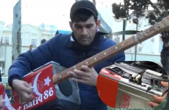 “Musiqiçilər mənə deyir ki, sənətimizi ucuzlaşdırırsan, alçaldırsan” - yağ qabından gitara düzəldən Natiq - FOTO+ÖZƏL 