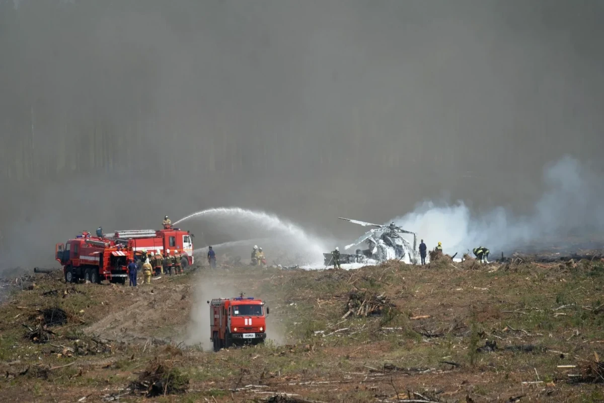 Rusiyada hərbi helikopter qəzaya uğrayıb, ölənlər var