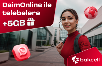 “Bakcell” DaimOnline ilə tələbələrə 5GB hədiyyə edir!