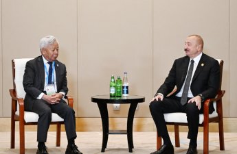 İlham Əliyev Tiencində Asiya İnfrastruktur İnvestisiya Bankının prezidenti ilə görüşdü - FOTO
