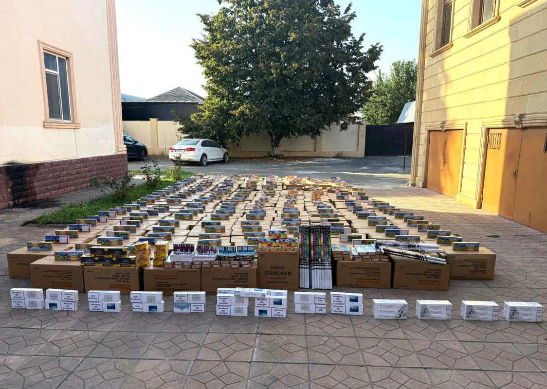 Külli miqdarda pirotexniki vasitələr və tütün məmulatları aşkar edildi - FOTO