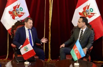 Elnur Məmmədov Peru XİN başçısı ilə görüşdü - FOTO