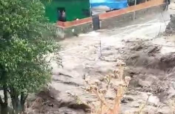Daşkəsən rayonuna leysan yağıb, dolu düşüb - FOTO 