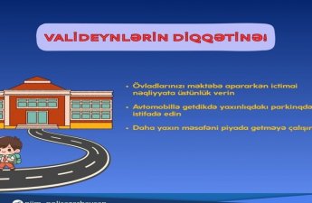 NİİM yeni tədris ilinin başlanması ilə bağlı sürücülərə müraciət etdi