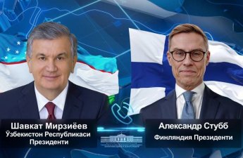 Mirziyoyev və Stubb Özbəkistana gözlənilən səfəri müzakirə edib