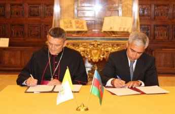 Heydər Əliyev Fondu ilə Vatikan Apostol Kitabxanası və Apostol Arxivi arasında memorandum imzalanıb
