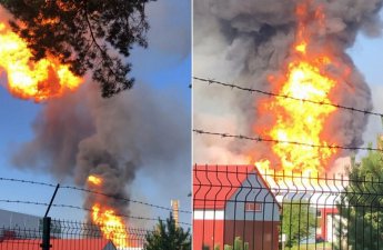 В Литве на заправке взорвались вагоны с газом