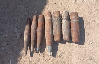 Babək və Ordubad rayonlarında xeyli hərbi sursat aşkarlanıb
