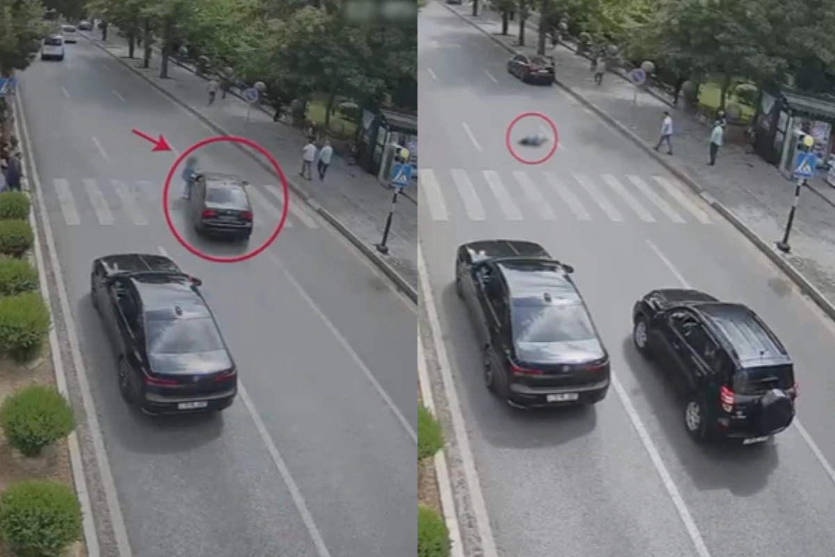 Тяжелая авария в Баку: автомобиль сбил пешехода