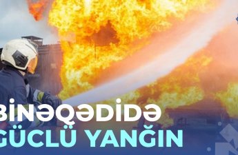 Binəqədidə obyektdə yanğın olub, 4 nəfər xilas edilib