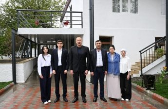 Президент Азербайджана посетил Гадрут и побывал в гостях у местного жителя-ФОТО
