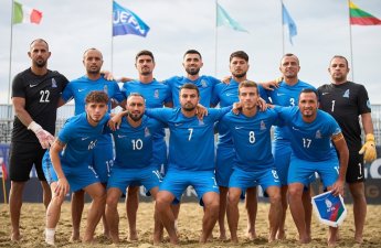 Çimərlik futbolçularımız Avropa çempionatında bürünc medal qazandı