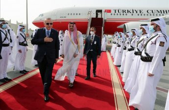 Президент Турции отправился в Катар