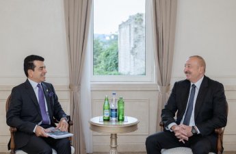 İlham Əliyev Şuşada ICESCO-nun Baş direktorunu qəbul edib