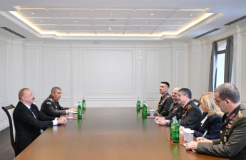 Prezident İlham Əliyev Türkiyə Silahlı Qüvvələrinin Baş Qərargah rəisini qəbul edib - FOTO