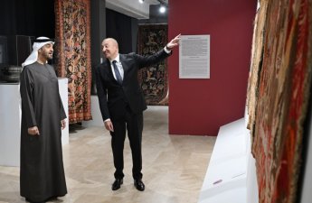 Prezidentlər Milli Xalça Muzeyinin Şuşa filialında - FOTOLAR