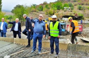 AAYDA sədri Xocalıda icra edilən yol layihələrinə baxış keçirdi - FOTOLAR