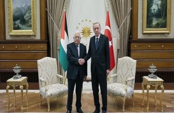 Ərdoğan Mahmud Abbasla görüşüb