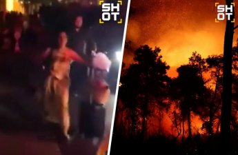 Turistlər yanğından son anda qurtuldular - VİDEO
