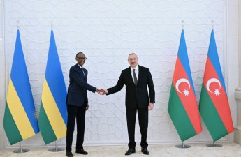 Ruanda Prezidentinin rəsmi qarşılanma mərasimi olub - FOTO