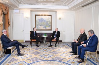 Prezident İlham Əliyev Nyu-Yorkda “Brookfield Asset Management” şirkətinin baş icraçı direktoru ilə görüşüb - FOTO