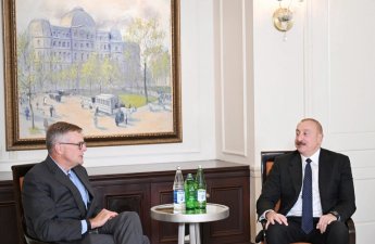 Президент Ильхам Алиев провел встречу в Нью-Йорке с главой компании 