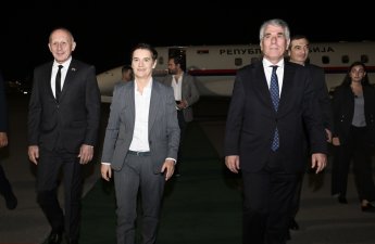 Serbiya Milli Assambleyasının sədri Azərbaycana rəsmi səfərə gəlib - FOTO
