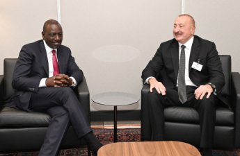 İlham Əliyev Keniya Prezidenti ilə görüşüb - FOTO