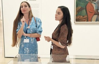 Leyla Əliyeva və Arzu Əliyeva Nyu-Yorkdakı Müasir İncəsənət Muzeyində olublar - FOTO