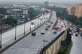 Bakıda ölümlə nəticələnən qəzanın ANBAAN GÖRÜNTÜSÜ