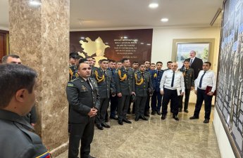 Hərbi Prokuror kursantlarla görüşüb - FOTO